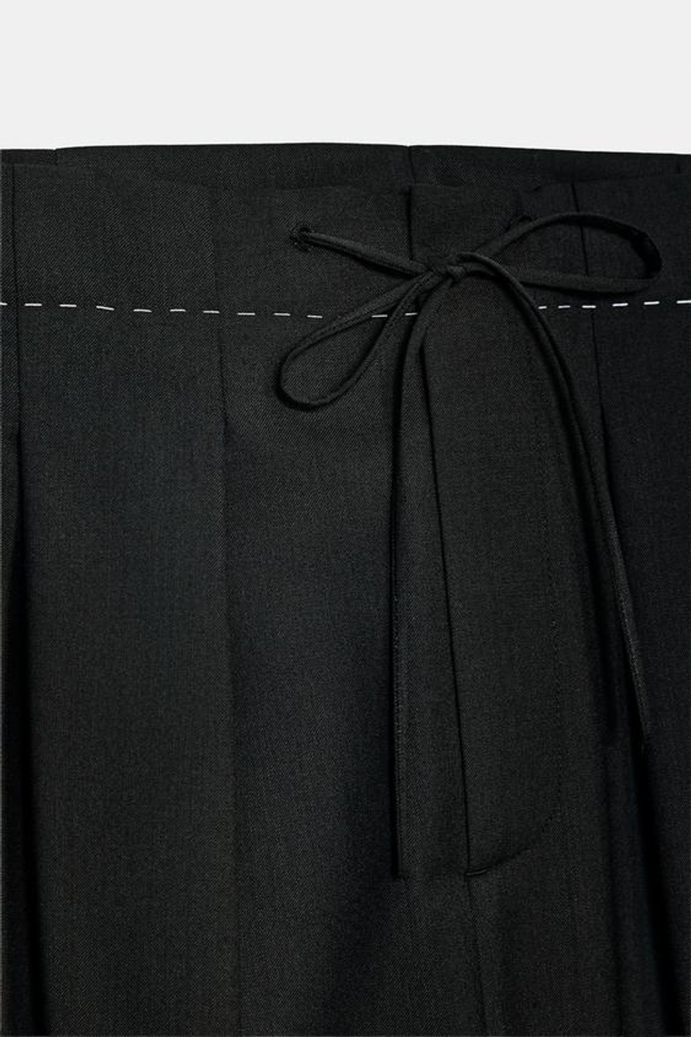 ZARA БРЮКИ С ДЕКОРАТИВНОЙ СТРОЧКОЙ — ZW COLLECTION LIMITED EDITION, ЧЕРНЫЙ