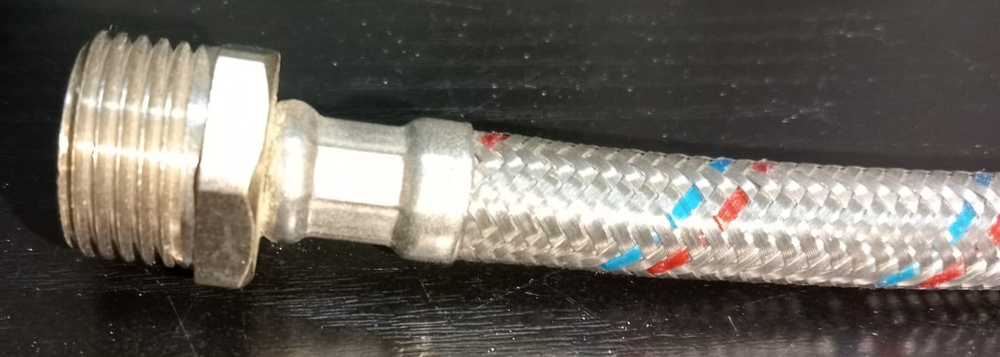 Подводка гибкая для воды оплетка из нерж стали г/ш 1/2" 0,5м