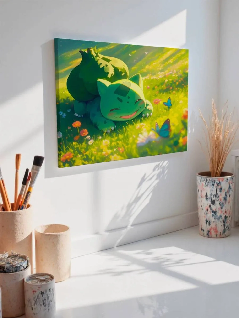 Картина на стену 40 X 50 Бульбазавр покемон