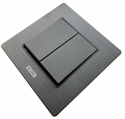 Выключатель для жалюзи AC513-01, с фиксацией, чёрный