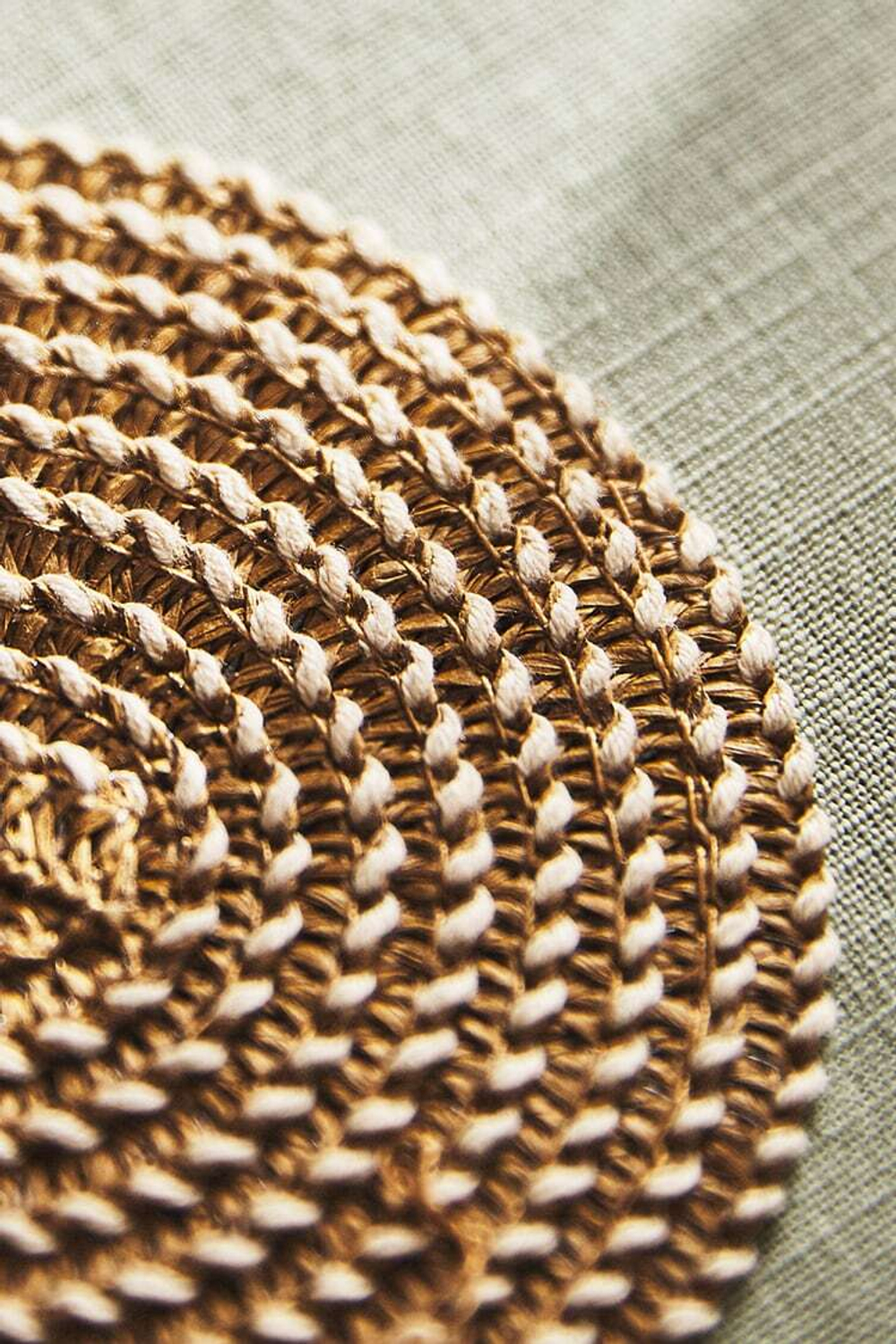 ZARA HOME ПОДСТАВКА ДЛЯ СТАКАНОВ (НАБОР ИЗ 4 ПРЕДМЕТОВ), ЖЕЛТОВАТО-КОРИЧНЕВЫЙ