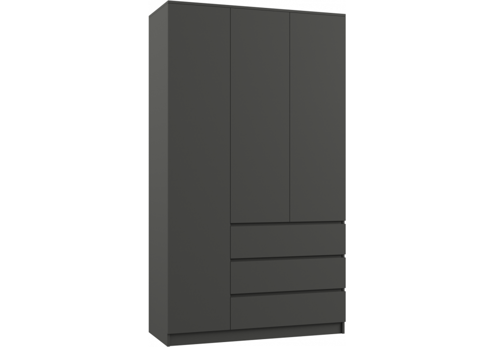 Шкаф Woodville Мадера ШМ 1200 ЛДСП графит