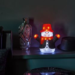 ULD-M2730-024-STA WHITE IP20 SNOWMAN Фигура светодиодная Снеговик. 27x30см. 24 светодиода. Белый свет. Провод прозрачный. TM Uniel