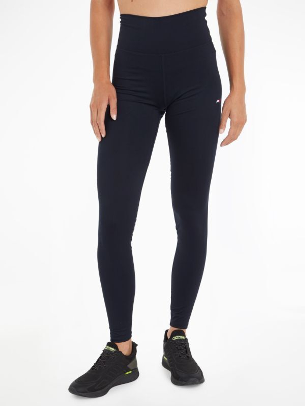 Leginsy Tommy Hilfiger HW Essential Legging 7/8 - небесный