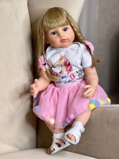 Кукла Реборн виниловая 55см в пакете (FA-126)