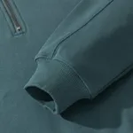 Худи YMKASHIX PUFF Half Zip Серо-Зеленый