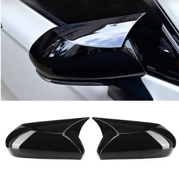 Накладки на зеркала M Style для Toyota Camry 80 2023+ чёрный глянец