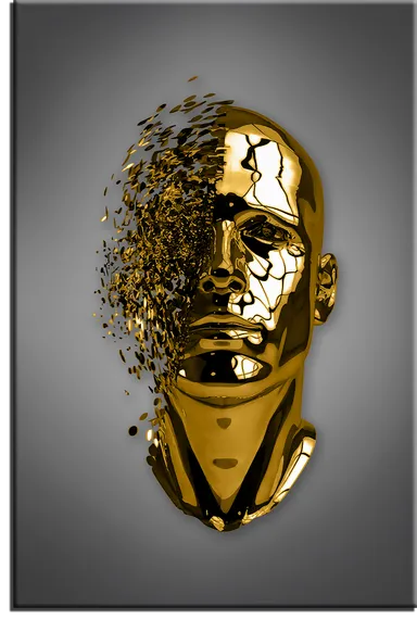 Постер "Металлическое лицо"