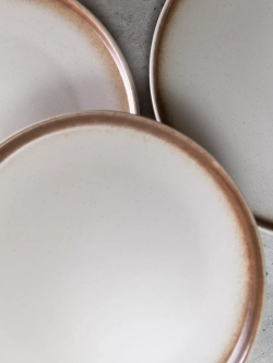 Тарелка с бортиком, Белый песок 20 см - 2 шт.