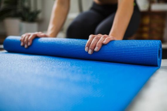 Yoqa xalçası \ Yoga Mat \ Коврик для йоги 4 mm mavi