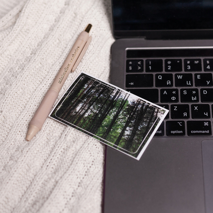 Наклейка на карту "В сосновом бору" 💳