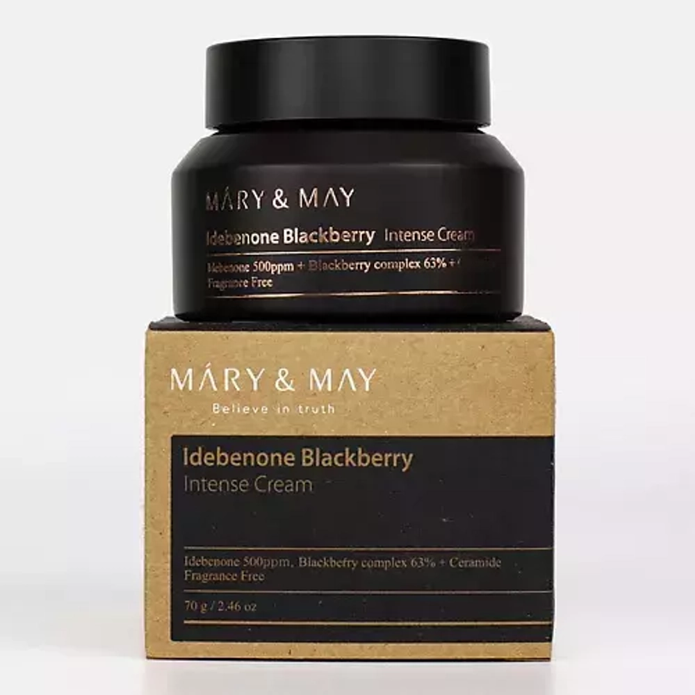 Mary&May Крем для лица антивозрастной с идебеноном и ежевичным комплексом  70 мл