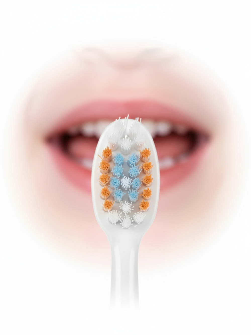 Зубная щетка Dentissimo, для детей от 6 лет, с разноуровневыми щетинками, оранжевая