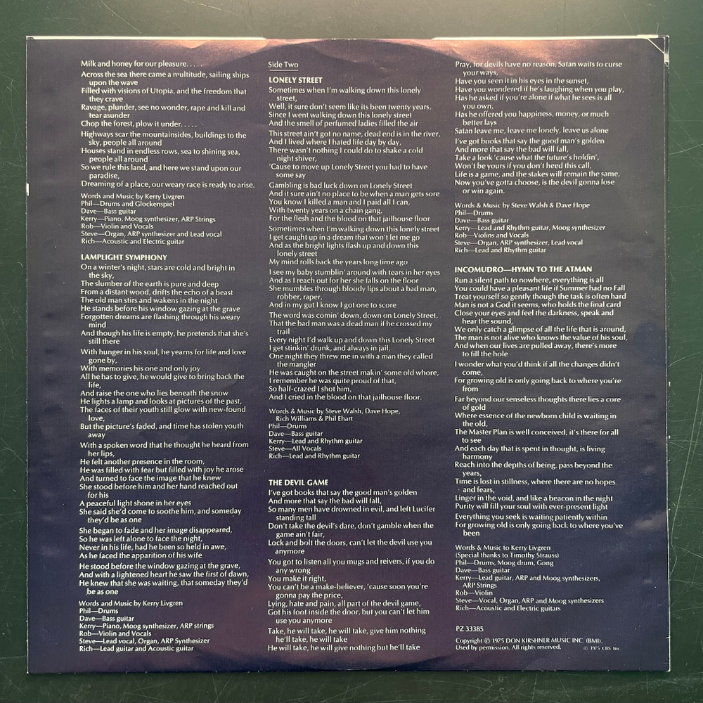 Kansas – Song For America (США 1975г.)