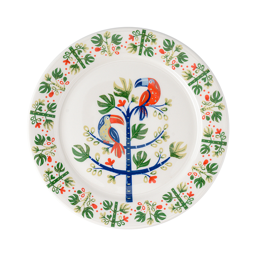 Тарелка toucan из коллекции birds of paradise, D18 см