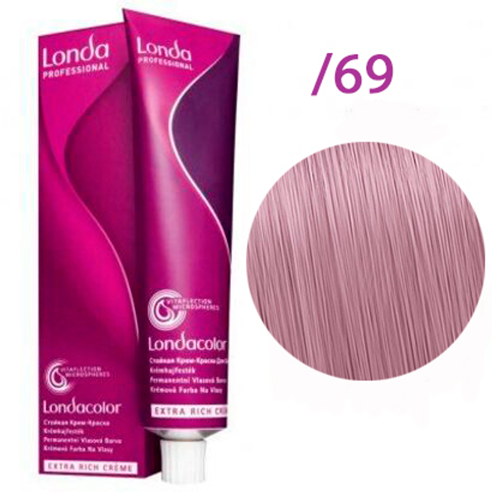 Londa Color стойкая крем-краска, /69 пастельный фиолетовый сандрэ микстон, 60мл