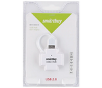 Картридер USB - Xaб SmartBuy SBHA-6900 4 порта