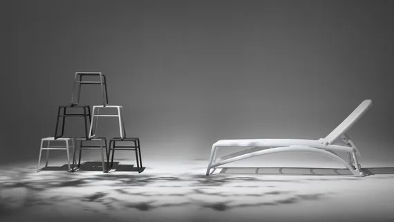 Пластиковый столик Pop белый