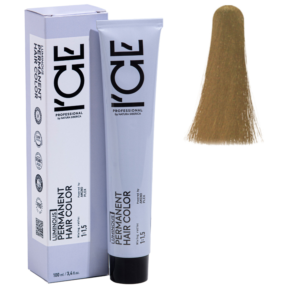 9.00 крем-краска ICE Permanent очень светлый блонд интенсивный - 100 мл.