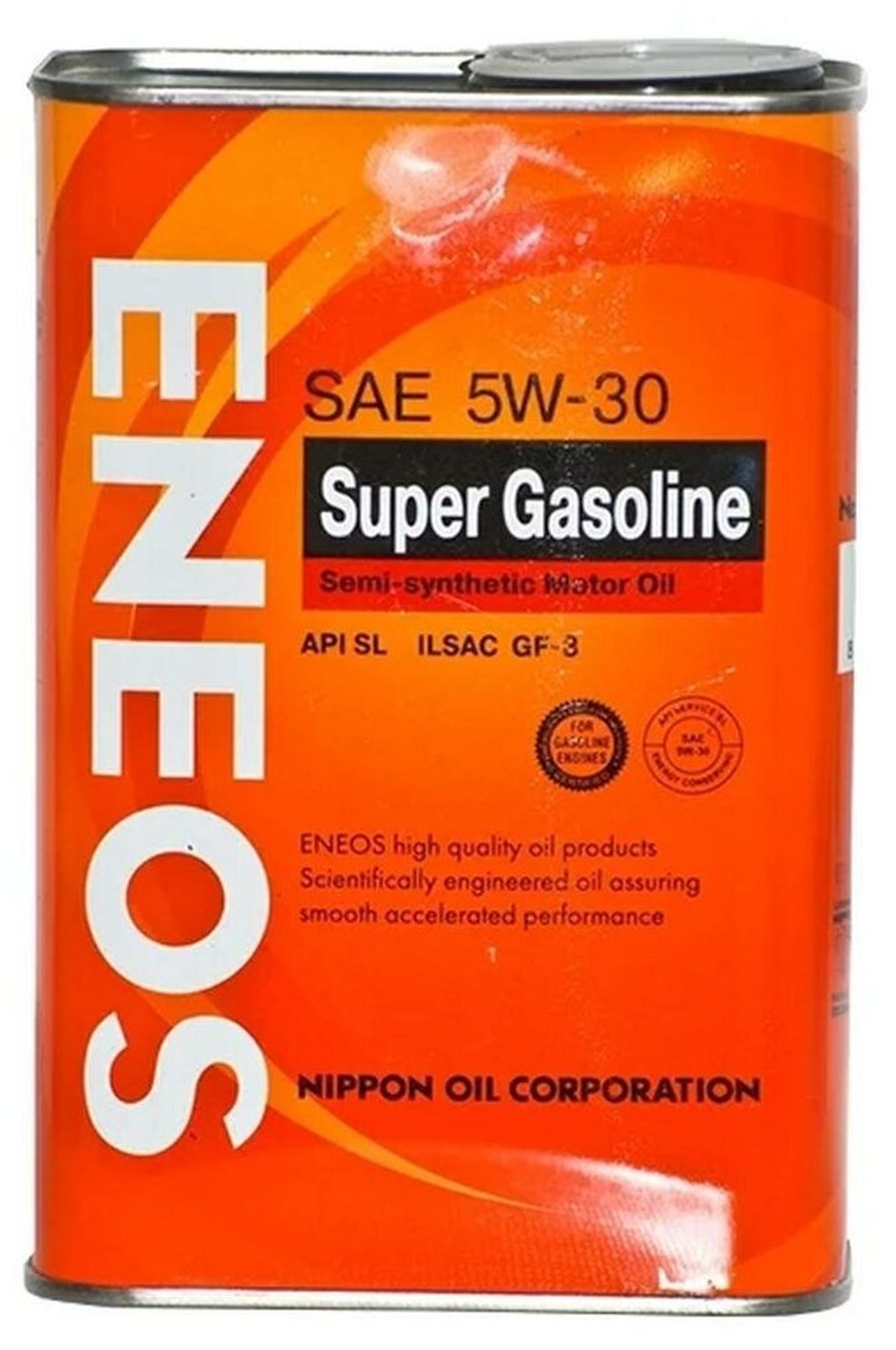 Масло моторное ENEOS Super Gasoline SL полусинтетическое 5W-30 4 л