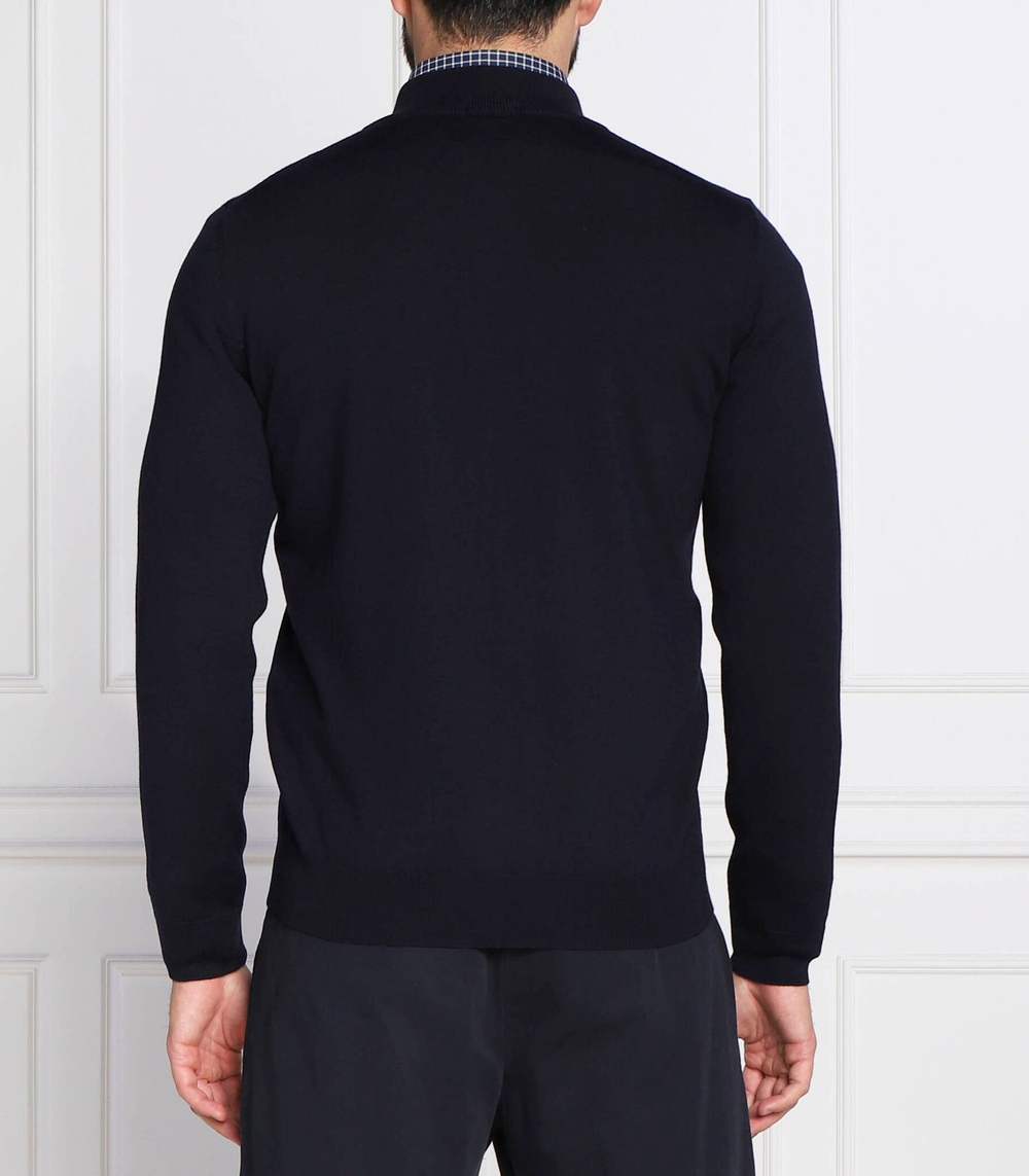 Хлопковый свитер balonso-l BOSS BLACK - темно-синий(50476347)