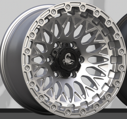 Диск колёсный кованый AGILITY FORCE UT721 R17 8,0 ET0 Silver Machined Face