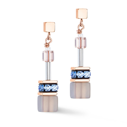 Серьги Coeur de Lion Light blue-Beige 4905/21-0738