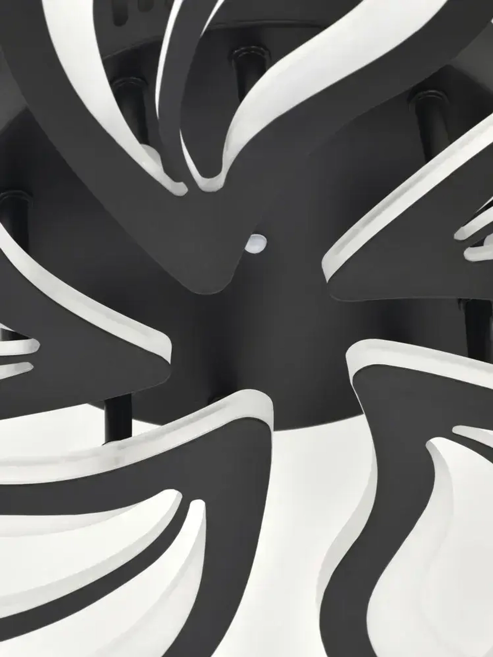 Люстра потолочная светодиодная с пультом ДУ Rivoli черная LED 120 Вт 3000 - 6000 К, светильник на кухню, в детскую, в спальню