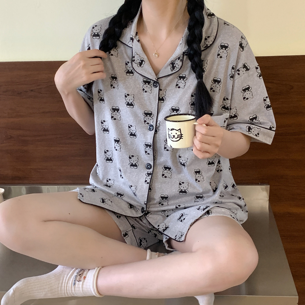 [m]Пижама штаны+шорты+рубашка 1475