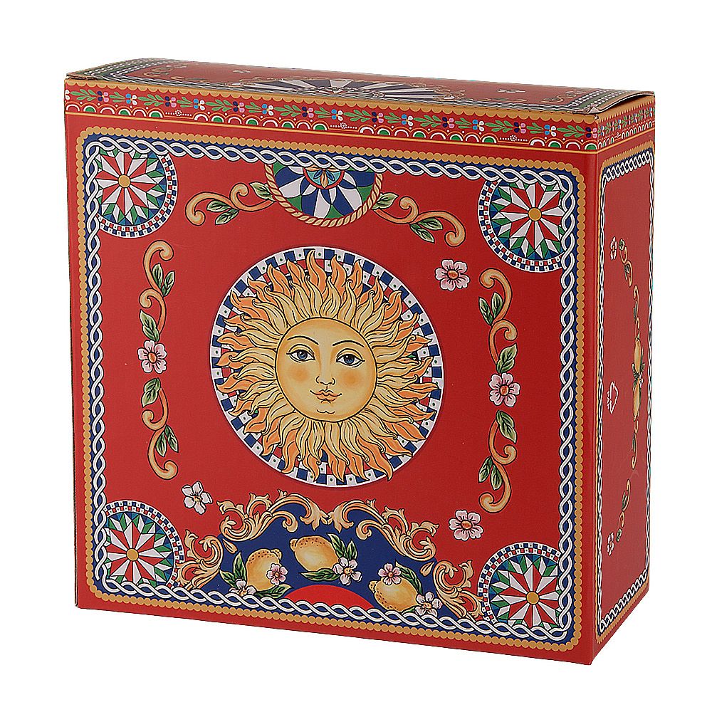 Салатник "Sicilia Sole" d= 20см (фарфор) (подарочная упаковка)