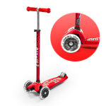 Самокат Maxi Micro Deluxe LED Красный