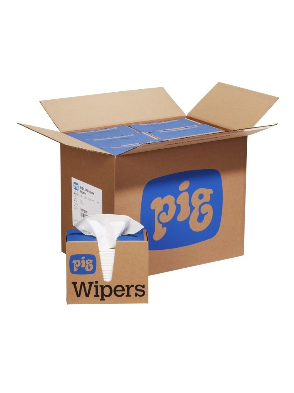 Универсальные очищающие салфетки PR40, 9.5" x 16", 900 шт. в коробке, белые