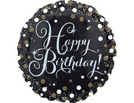 А 18" HB Sparkling Birthday gold S55