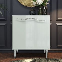 Комод Арт Колор Классик Сильвер с 2 полками Серый дым