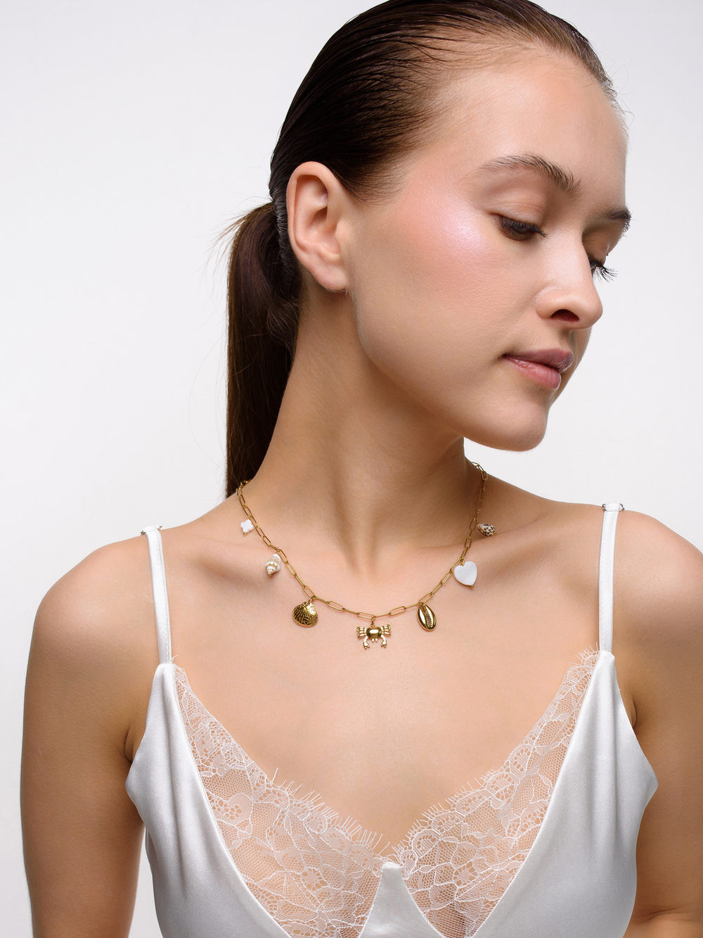 Колье "Crab" Gold