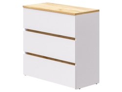 Комод-27 Белый/Кр.золотой