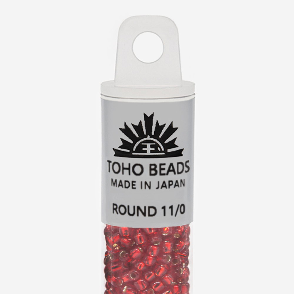 Японский бисер TOHO Round 11/0 (№25C), с внутренним серебрением, прозрачный