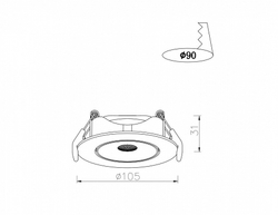 Встраиваемый светильник Arte Lamp A4762PL-1WH