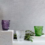 Ваза Lalique Pivoines зеленая, 14 см