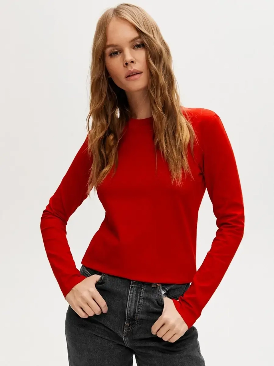 Лонгслив облегающий