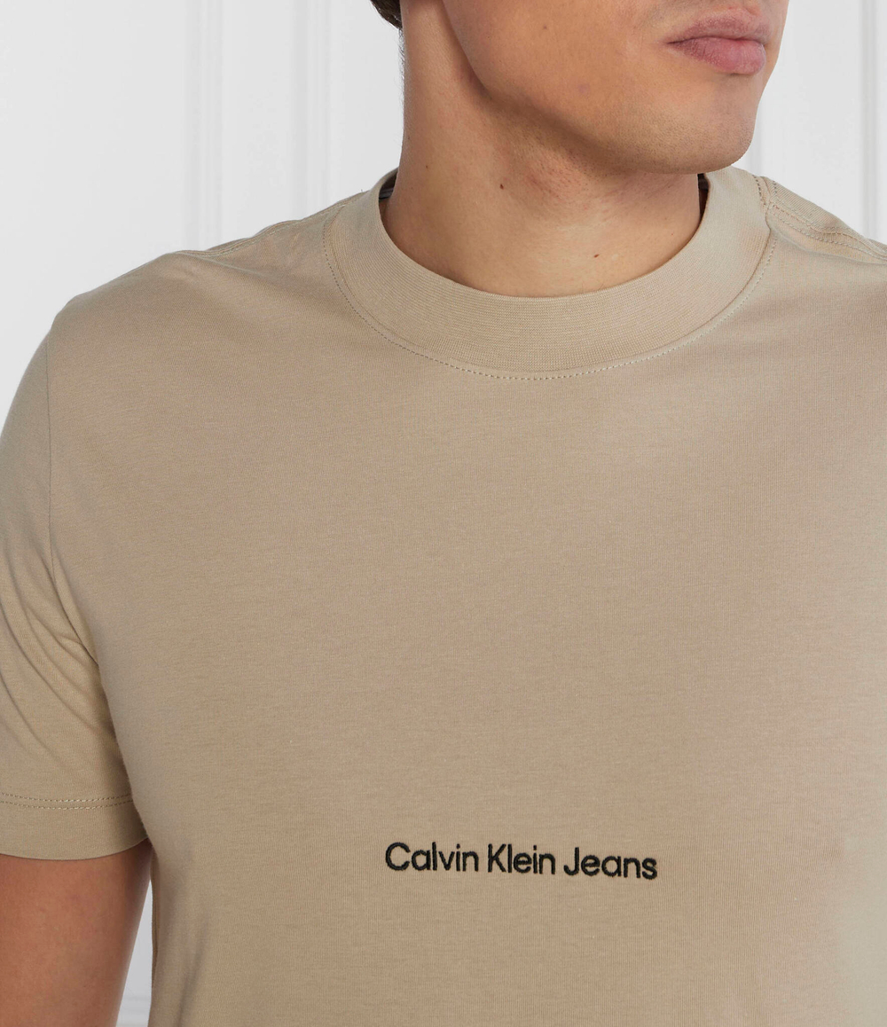 Футболка INSTITUTIONAL CALVIN KLEIN JEANS - бежевый(J30J322848)