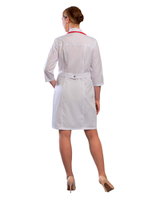 Халат медицинский женский Doctor Big 248ТС на кнопках, белый, 46