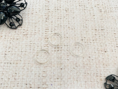 Кольцо для бюстгальтера пластик, р. 1,4х1х0,1, d 1 см