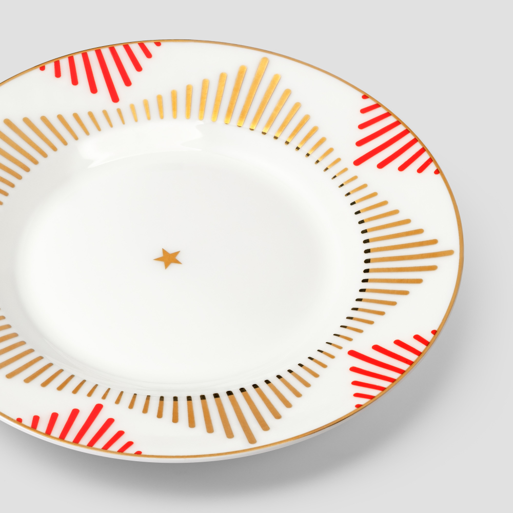 Чайная пара Farforite «Патриотическая» 250 мл в подарочной коробке