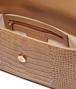 Кожаная сумка через плечо Amie TWINSET - бежевый(242TB7120)