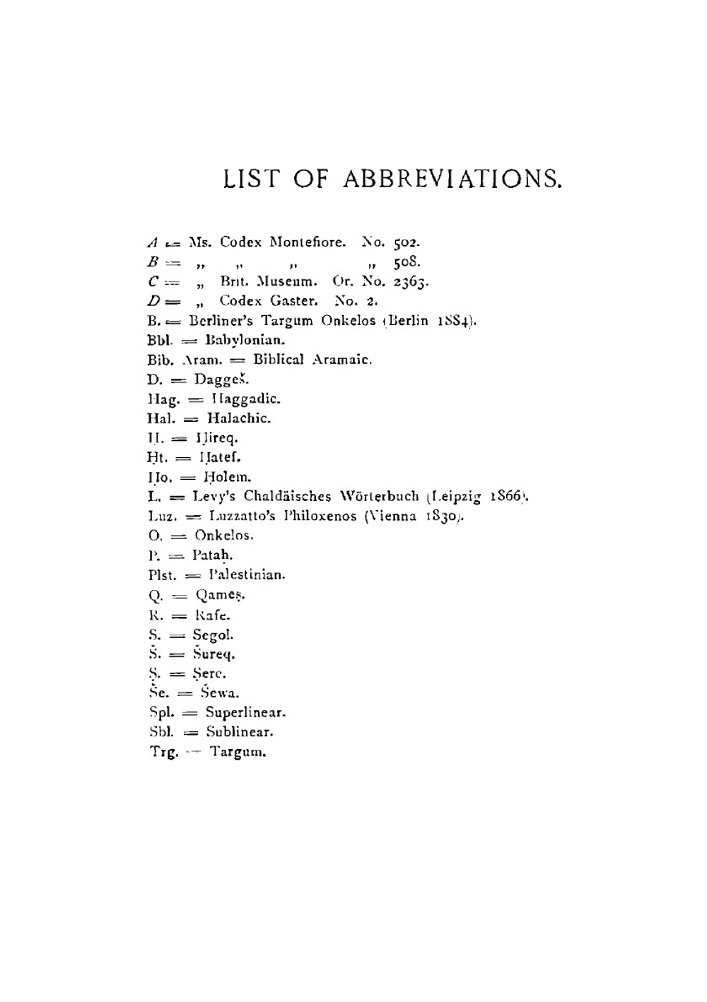 The Targum of Onkelos to Genesis. A critical enquiry into the value of the text exhibited by Yemem Mss | Henry Bernstein