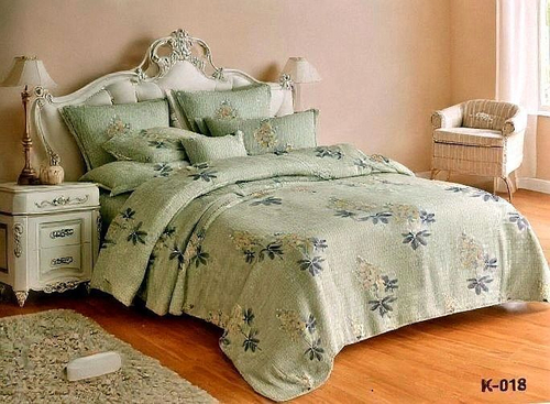 Бесшовное постельное бельё, креп-жатка, 1,5 спальное, комплект К-018