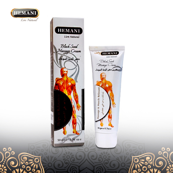 Крем массажный Hemani Blackseed Massage Cream с черным тмином в тюбике 50 г