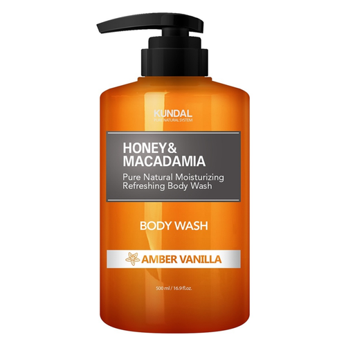Kundal Honey/Macadamia Pure Body Wash Amber Vanilla 500ml
