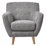 Кресло Picasso серый, шенилл